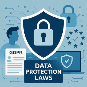 Image that shos Data protection laws like GDPR use tech image illustration-1